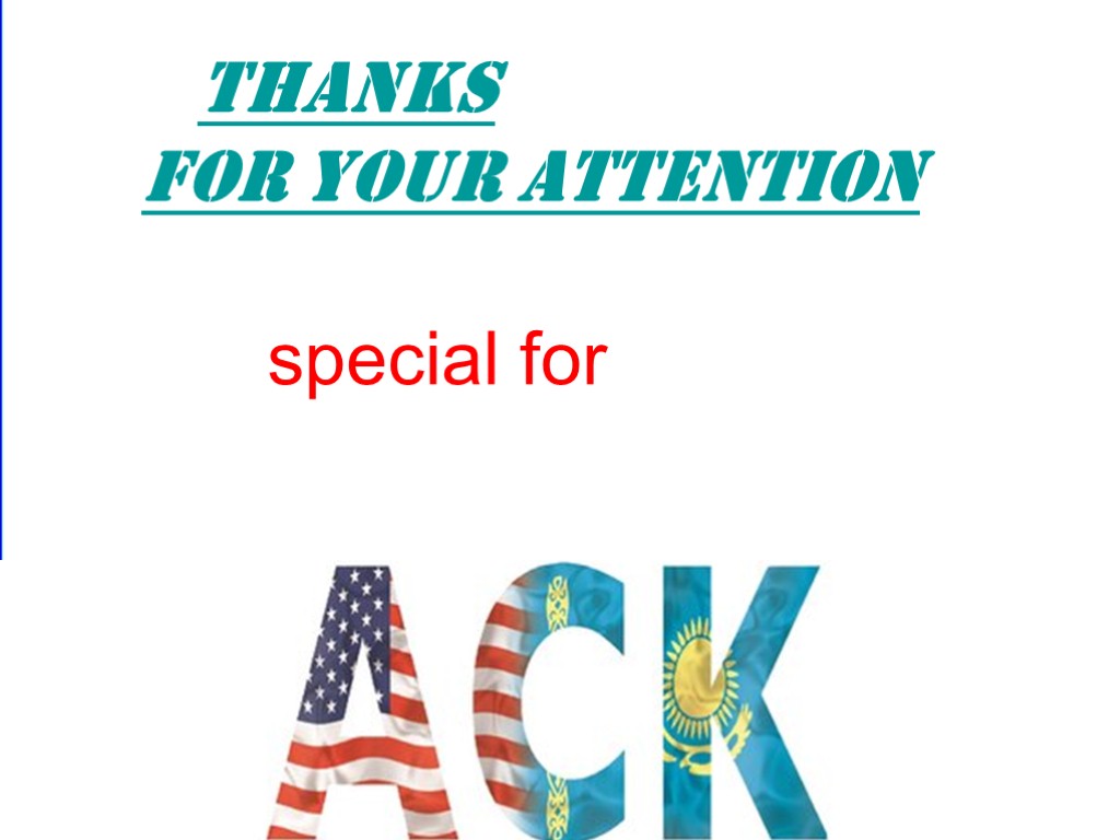 thanks for your attention special for